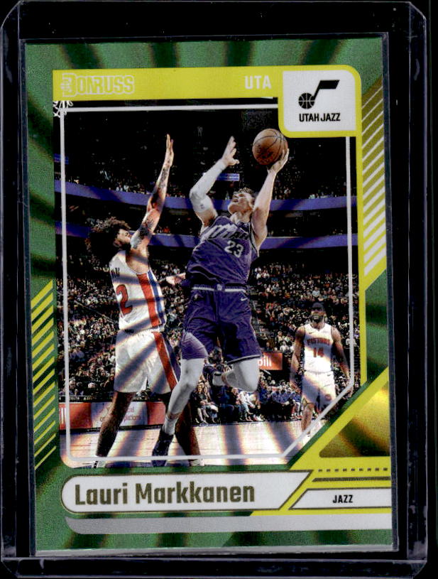 2024-25 Donruss #89 Lauri Markkanen Holo Green Laser