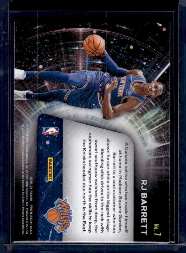 2020-21 Panini Prizm #7 RJ Barrett Sophomore Stars