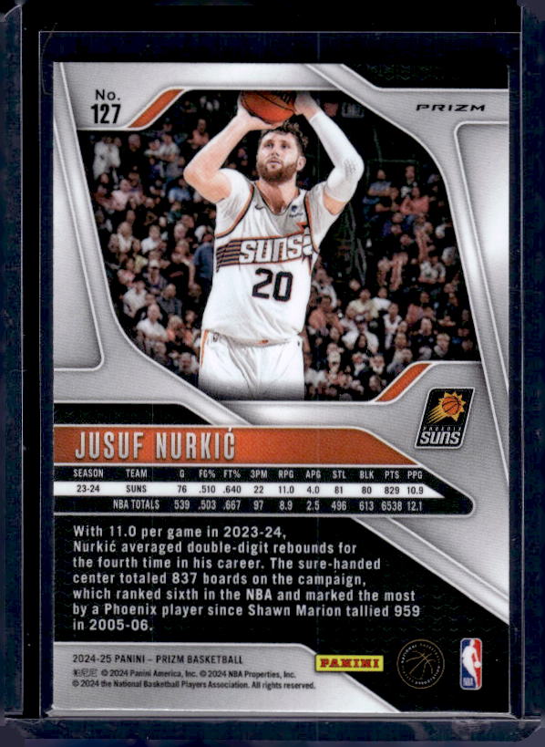 2024-25 Panini Prizm #127 Jusuf Nurkic Prizms Silver