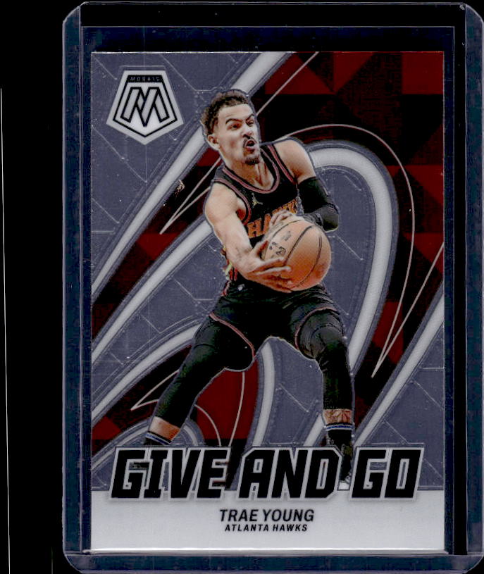 2023-24 Panini Mosaic #10 Trae Young Give and Go