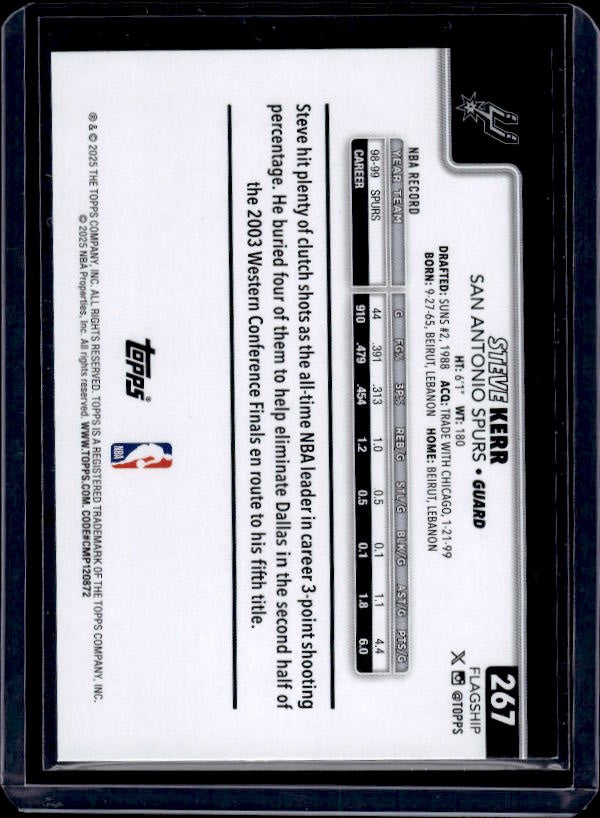 2025-26 Topps #267 Steve Kerr Holo Foil