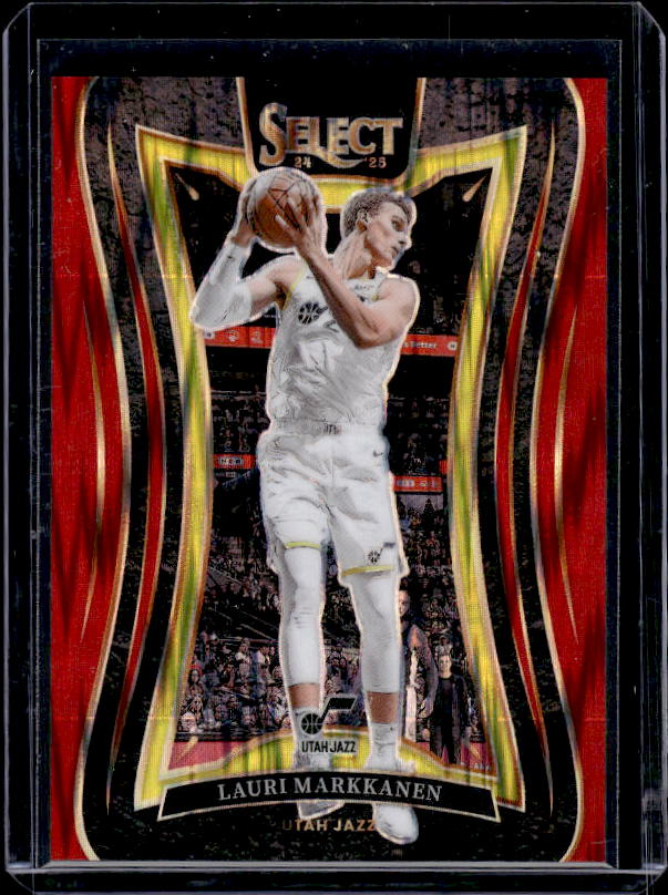 2024-25 Panini Select #324 Lauri Markkanen Red Flash Prizm #/299