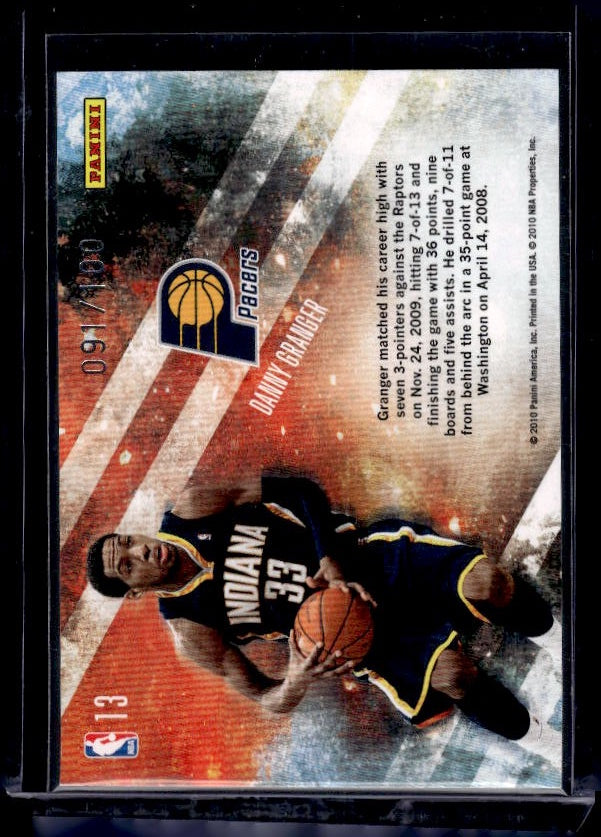 2009-10 Panini Absolute Memorabilia #13 Danny Granger Star Gazing Spectrum #/100