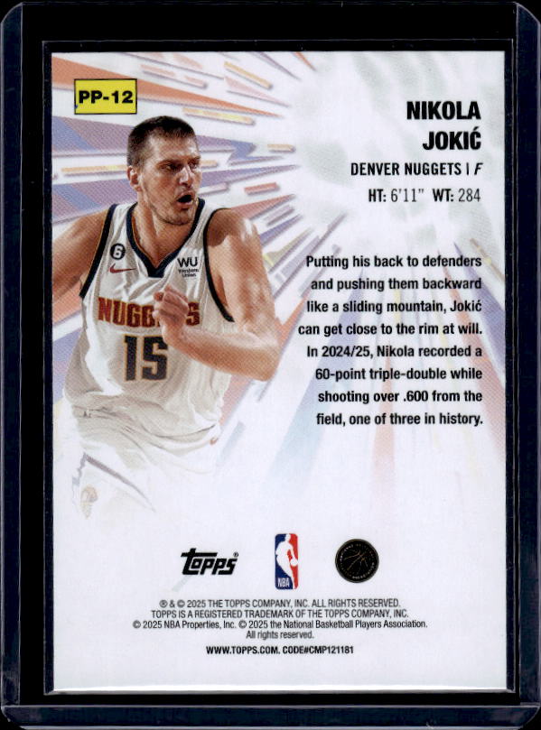 2025-26 Topps #PP-12 Nikola Jokić Power Players