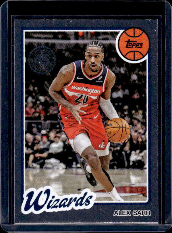 2025-26 Topps #80BK-23 Alex Sarr 1980-81 Topps Basketball