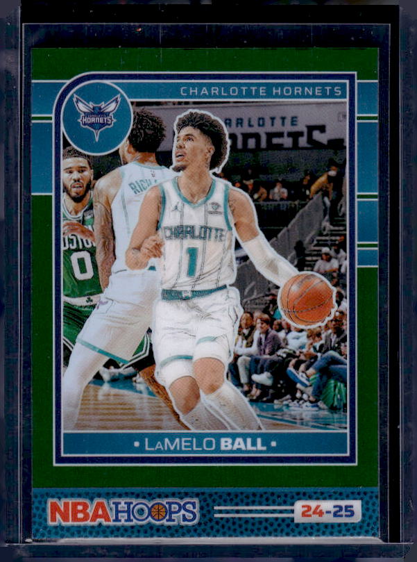 2024-25 Hoops #182 LaMelo Ball Premium Prizms Green