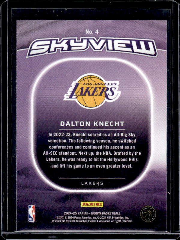 2024-25 Hoops #4 Dalton Knecht Skyview