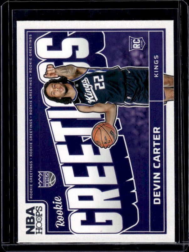 2024-25 Hoops #14 Devin Carter Rookie Greetings