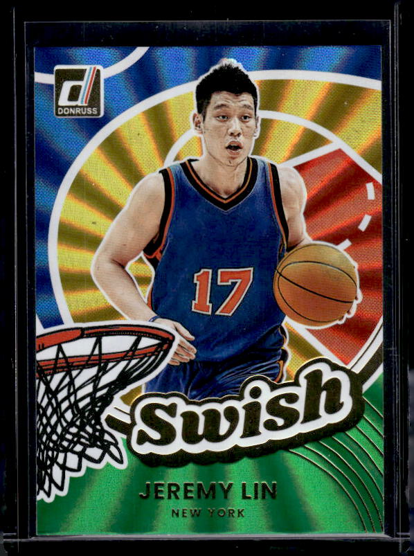 2025-26 Donruss #13 Jeremy Lin Swish Holo Green Laser