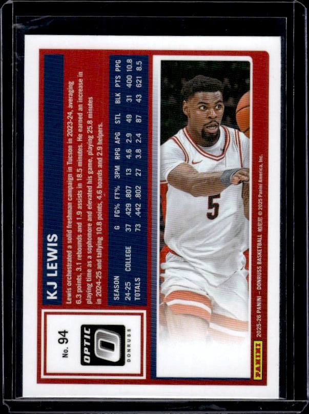 2025-26 Donruss #94 KJ Lewis Optic