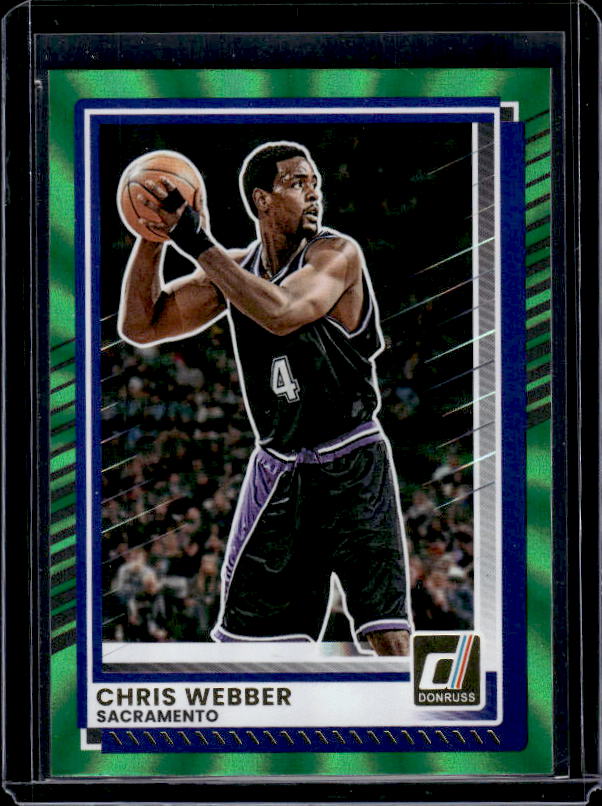 2025-26 Donruss #189 Chris Webber Holo Green Laser
