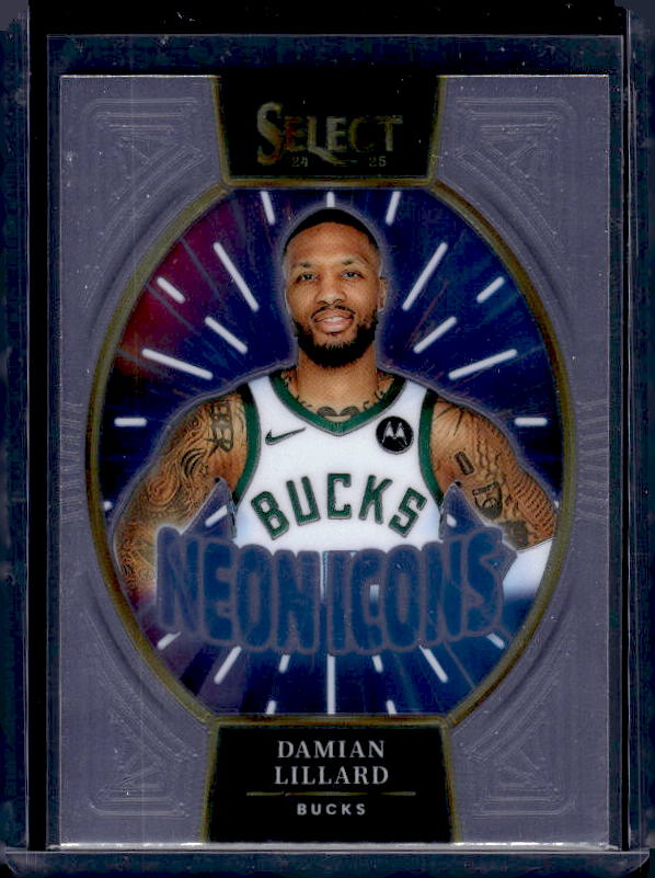 2024-25 Panini Select #5 Damian Lillard Neon Icons