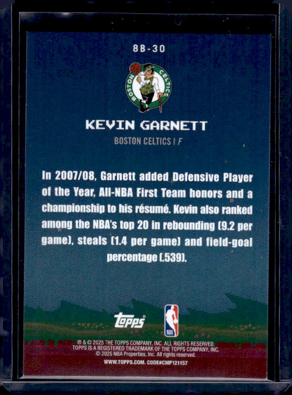 2025-26 Topps #8B-30 Kevin Garnett 8-Bit Ballers