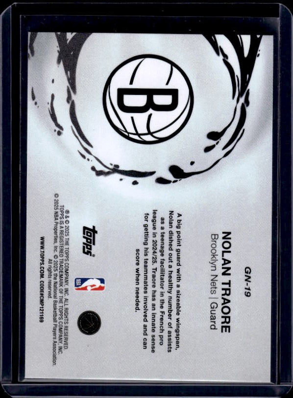 2025-26 Topps #GN-19 Nolan Traore Generation Now