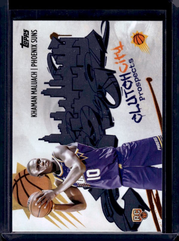 2025-26 Topps #CC-10 Khaman Maluach Clutch City Prospects