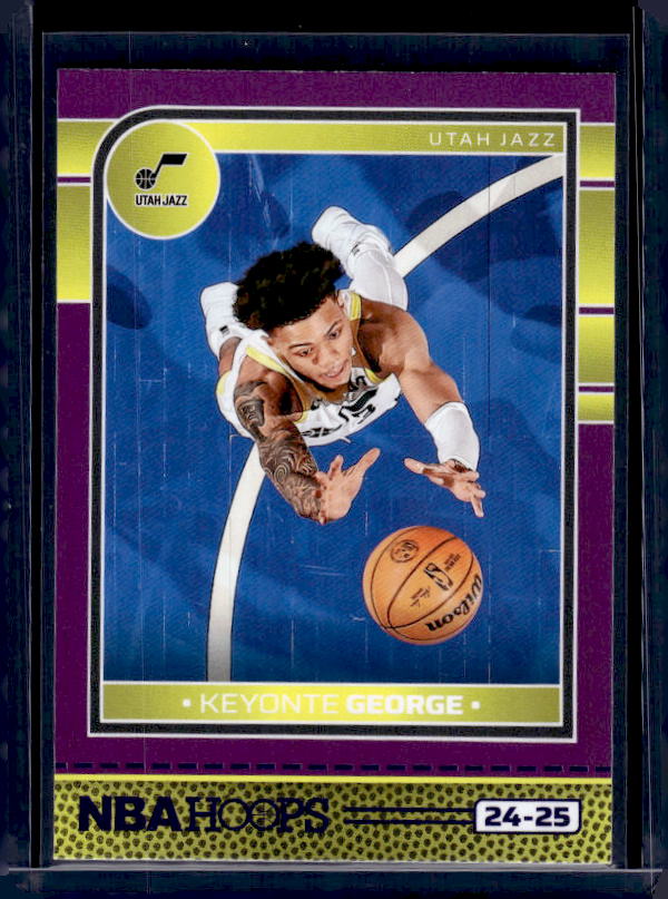 2024-25 Hoops #50 Keyonte George Purple