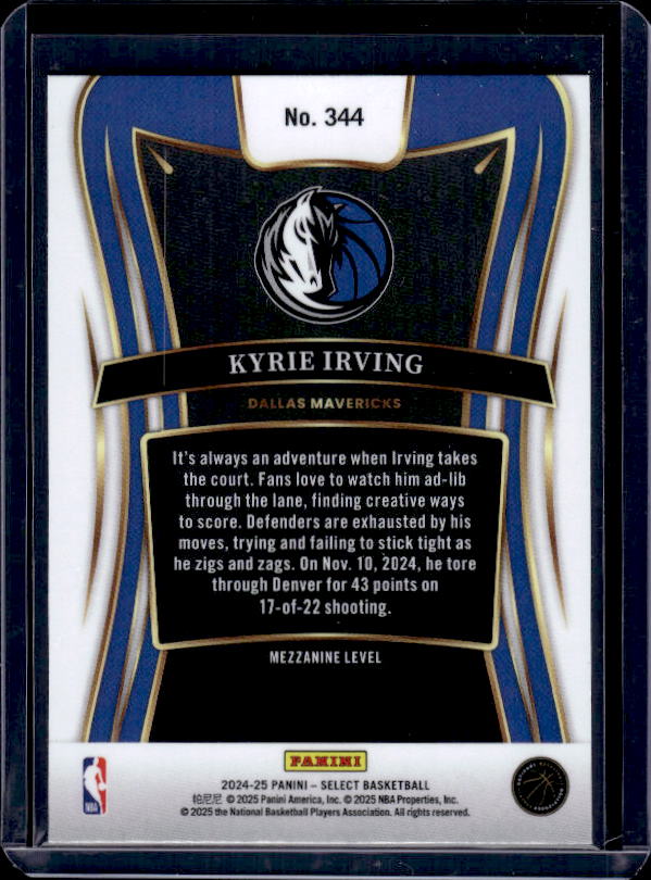 2024-25 Panini Select #344 Kyrie Irving