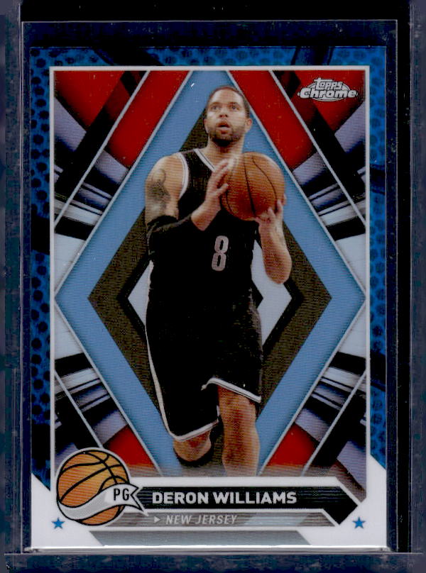 2023-24 Topps Chrome #9 Deron Williams Blue Basketball Refractors