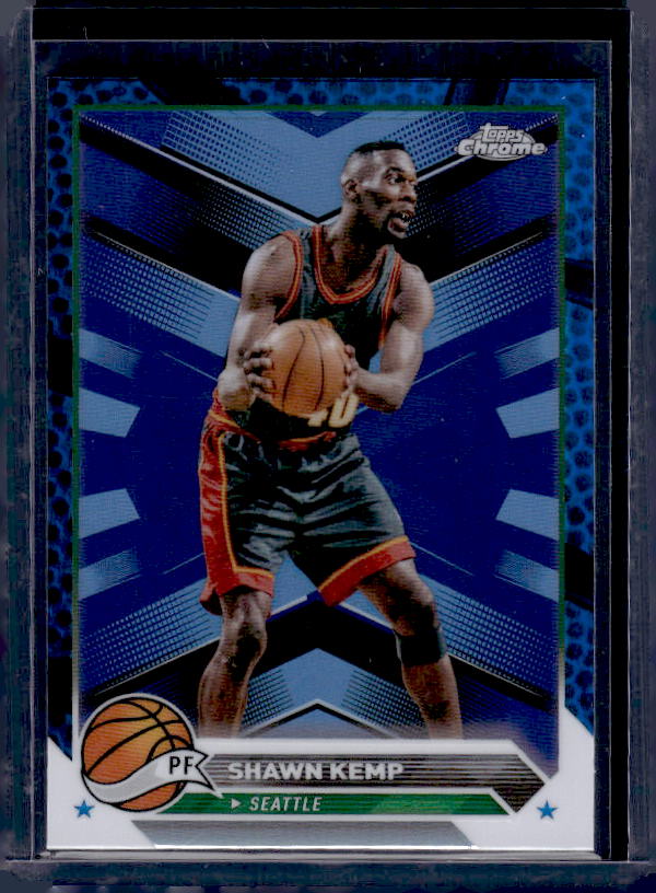 2023-24 Topps Chrome #88 Shawn Kemp Blue Basketball Refractors