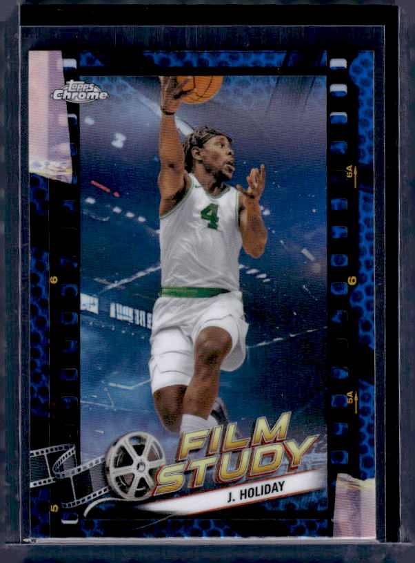 2023-24 Topps Chrome #FS-25 Jrue Holiday Film Study Refractor Blue Basketball