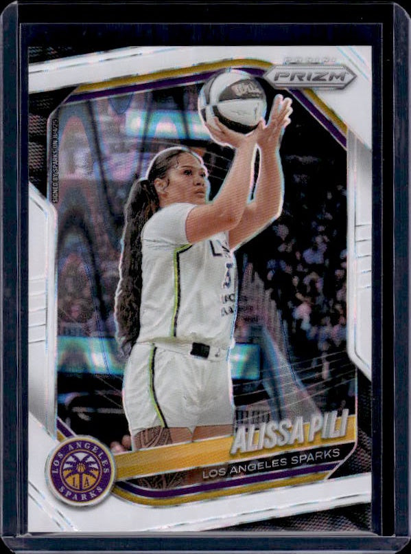 2025 Panini Prizm WNBA #78 Alissa Pili White Seismic Prizms