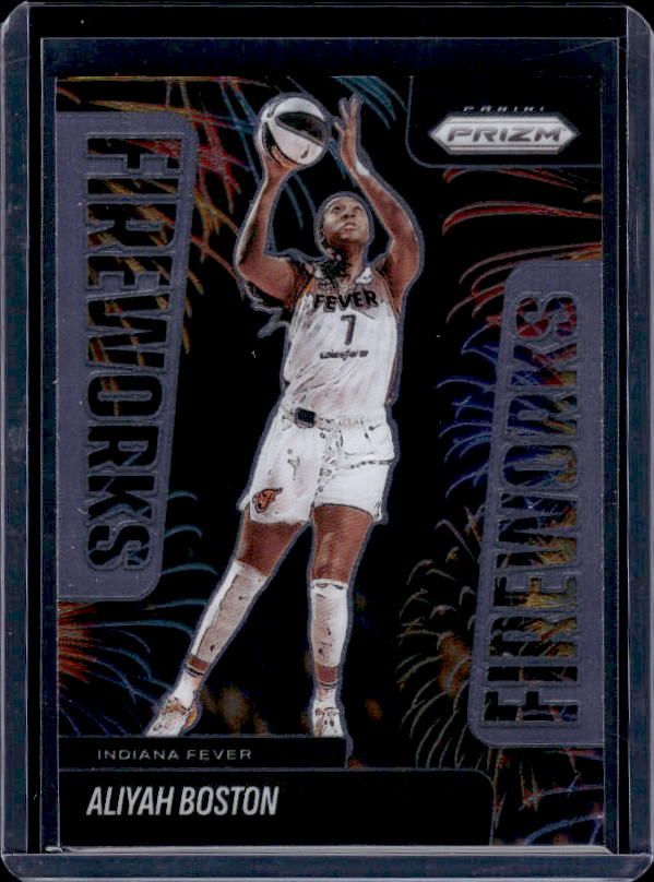 2025 Panini Prizm WNBA #3 Aliyah Boston Fireworks