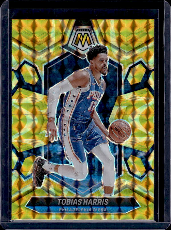 2023-24 Panini Mosaic #89 Tobias Harris Reactive Yellow