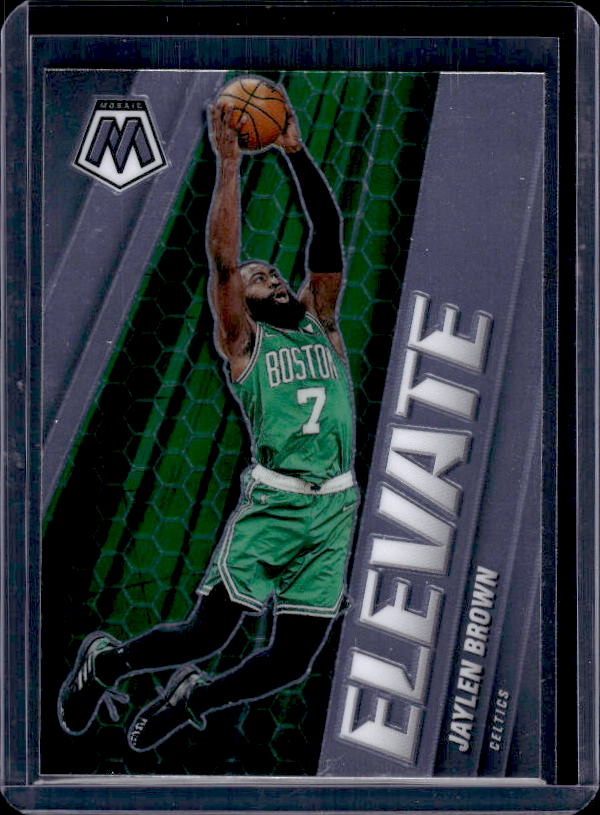 2020-21 Panini Mosaic #8 Jaylen Brown Elevate