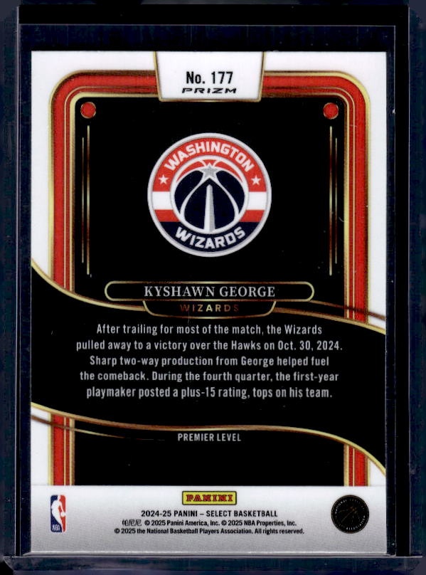 2024-25 Panini Select #177 Kyshawn George