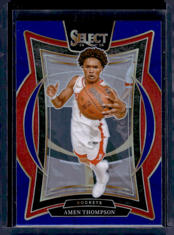 2024-25 Panini Select #59 Amen Thompson Blue Prizm