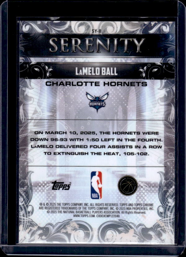 2025-26 Topps Chrome #SY-8 LaMelo Ball Serenity