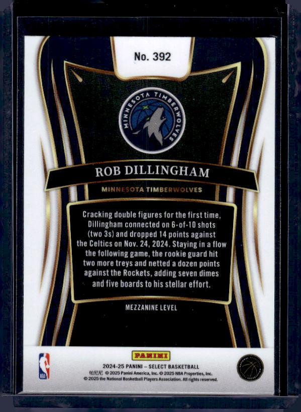2024-25 Panini Select #392 Rob Dillingham