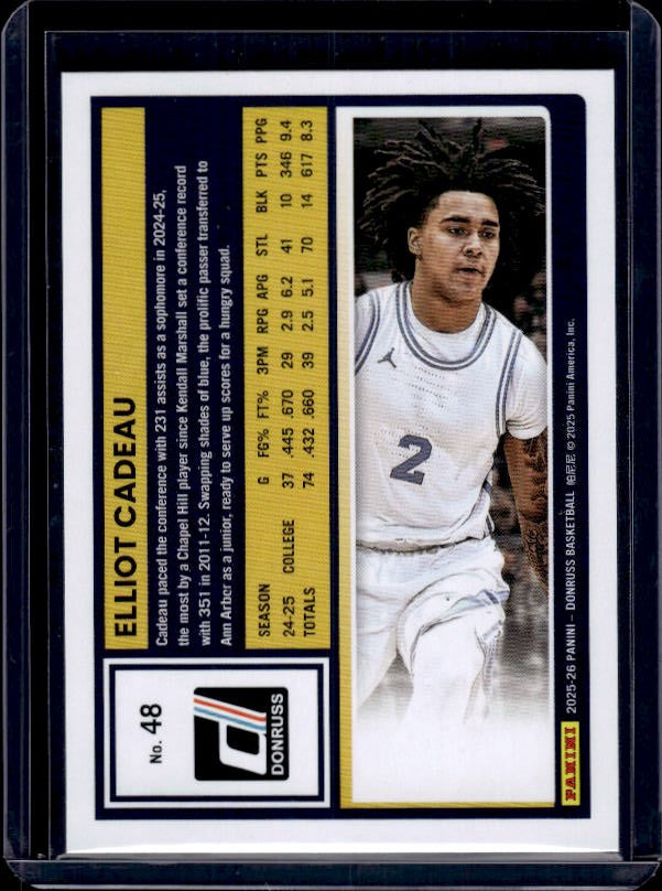 2025-26 Donruss #48 Elliot Cadeau