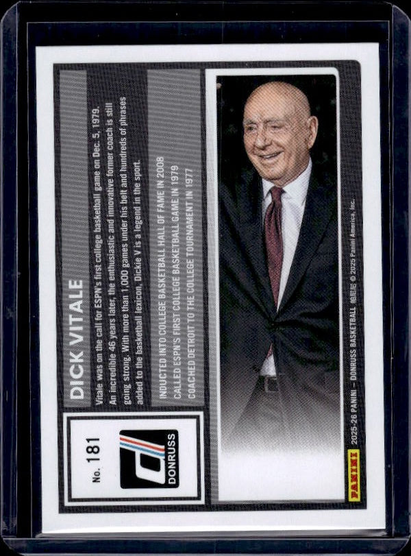 2025-26 Donruss #181 Dick Vitale