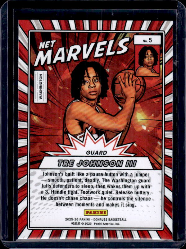 2025-26 Donruss #5 Tre Johnson III Net Marvels