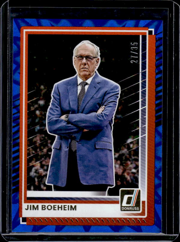 2025-26 Donruss #196 Jim Boeheim Blue Explosion #/35