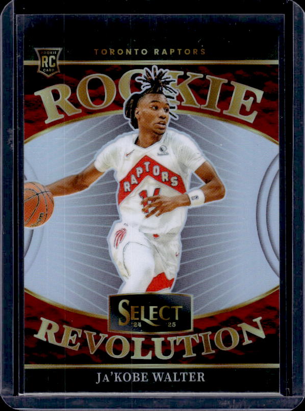 2024-25 Panini Select #1 Ja'Kobe Walter Rookie Revolution Silver Prizms