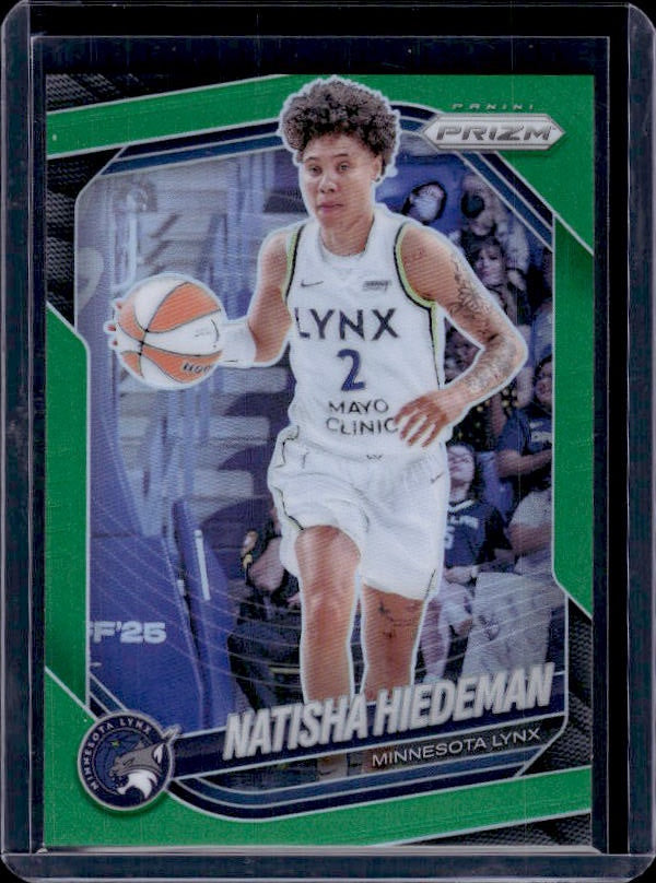 2025 Panini Prizm WNBA #53 Natisha Hiedeman Green Prizms