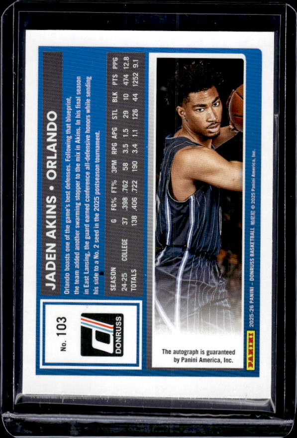 2025-26 Donruss #103 Jaden Akins