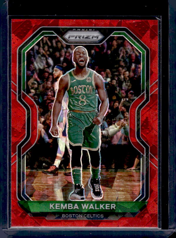 2020-21 Panini Prizm #122 Kemba Walker Pink Ice Prizms