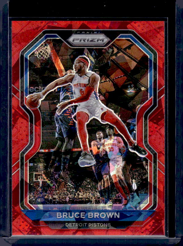 2020-21 Panini Prizm #239 Bruce Brown Red Ice Prizms