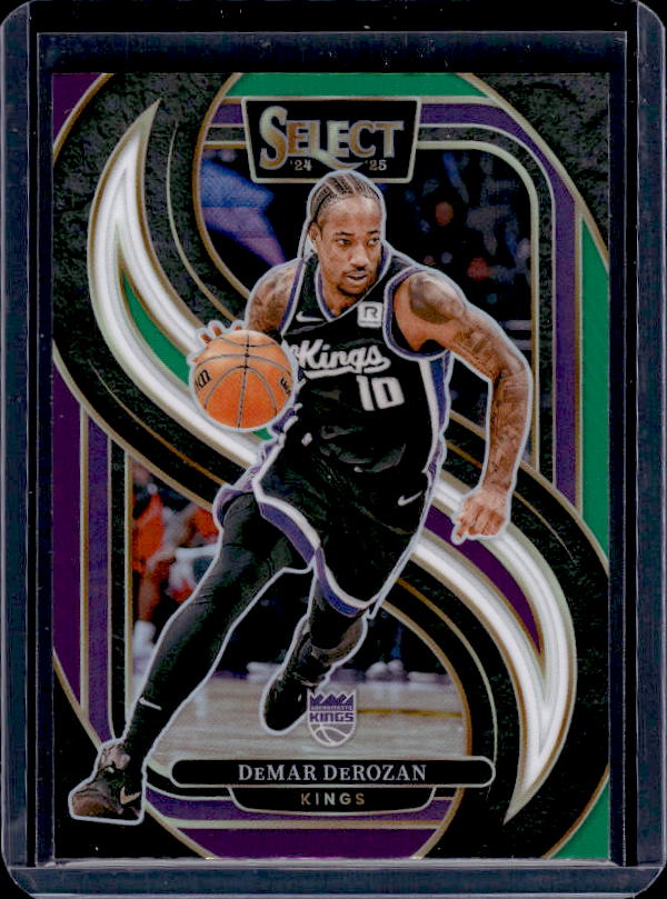 2024-25 Panini Select #122 DeMar DeRozan Green White Purple Prizm