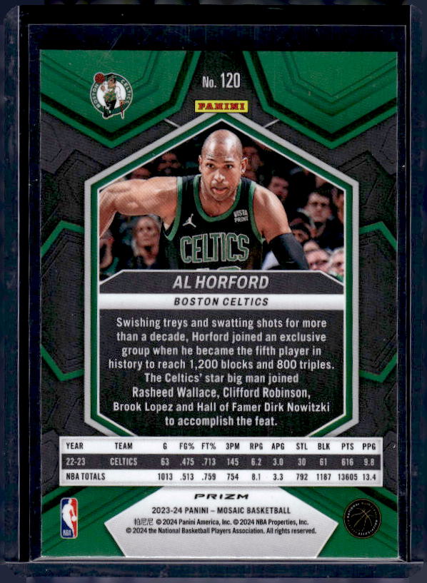2023-24 Panini Mosaic #120 Al Horford Reactive Yellow