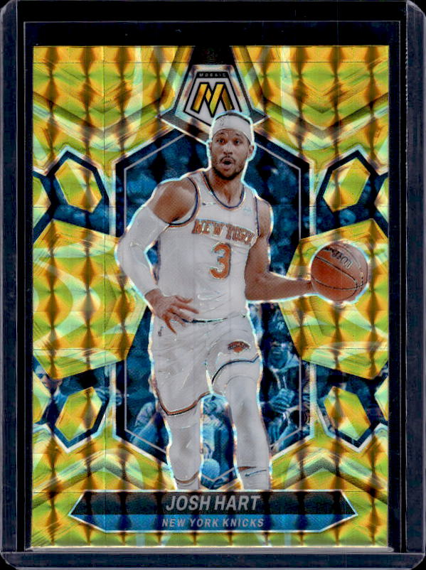 2023-24 Panini Mosaic #91 Josh Hart Reactive Yellow
