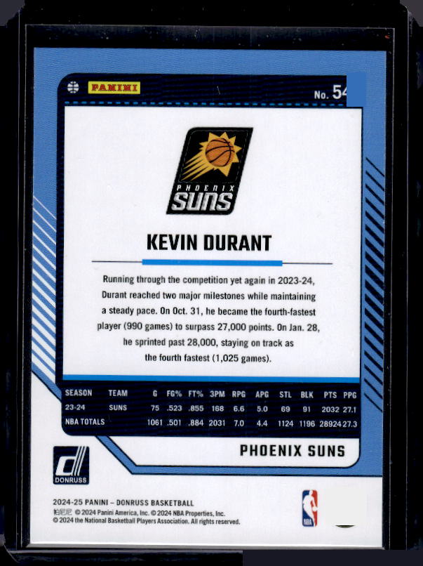 2024-25 Donruss #54 Kevin Durant