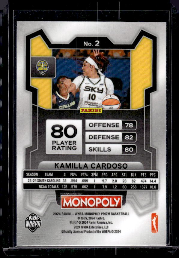 2024 Panini Prizm Monopoly WNBA #2 Kamilla Cardoso