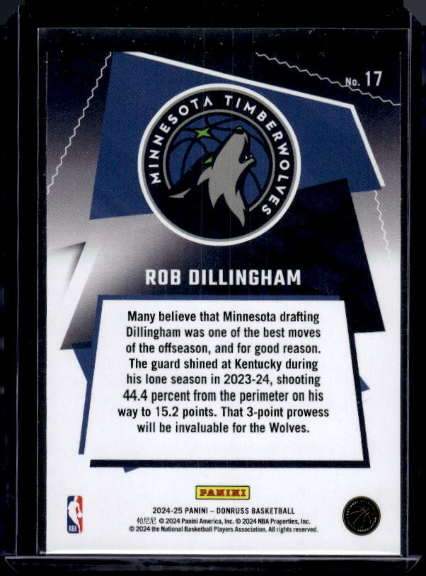 2024-25 Donruss #17 Rob Dillingham Great X-Pectations