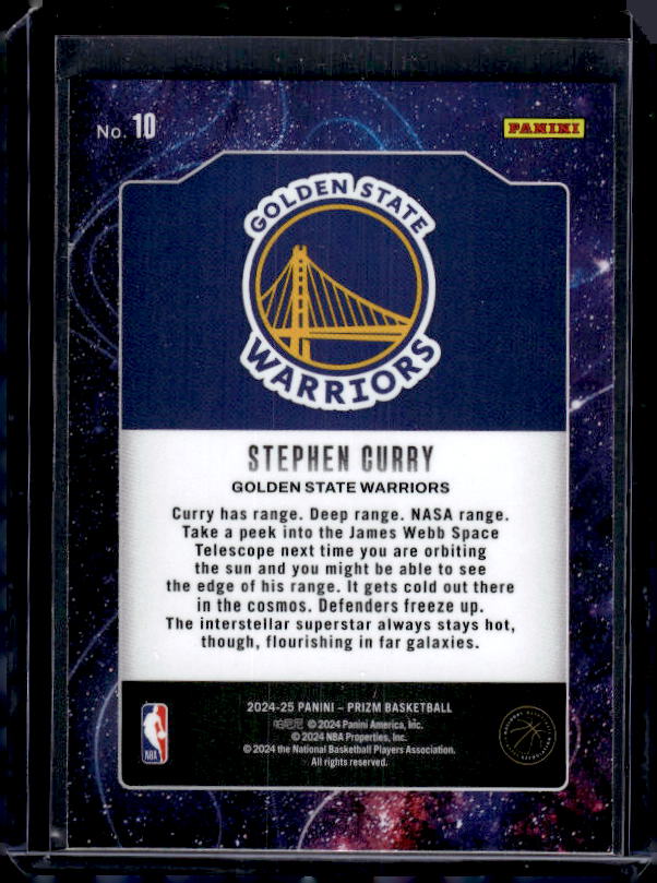 2024-25 Panini Prizm #10 Stephen Curry Deep Space