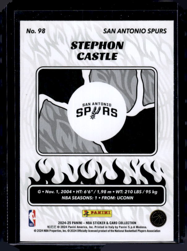 2024-25 Panini NBA Sticker & Card Collection #98 Stephon Castle Cards
