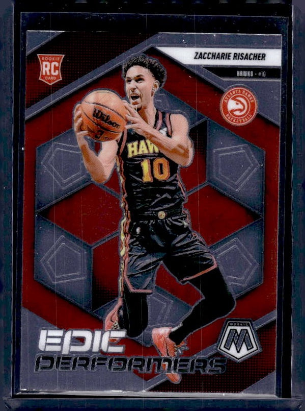 2024-25 Panini Mosaic #11 Zaccharie Risacher Epic Performers